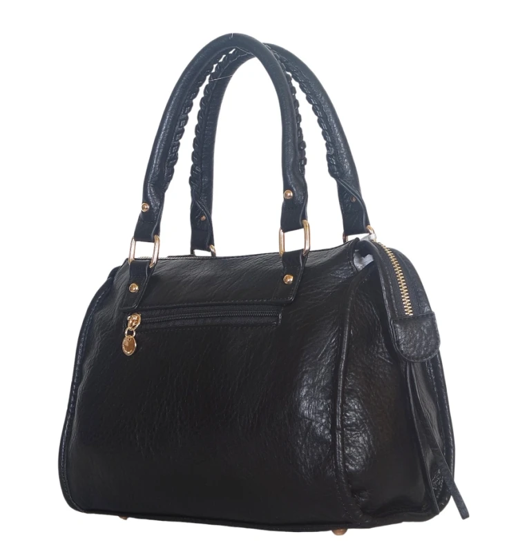 Torebka kuferek Lulu Castagnette – elegancka torebka damska z eko skóry, wiele kieszonek, złote dodatki