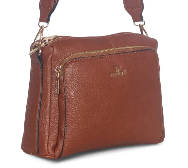 Torebka listonoszka Coveri Italy – pojemna, modna i wygodna | Skóra ekologiczna premium