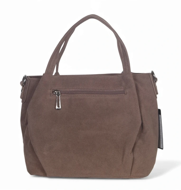 Torebka damska Flora&amp;Co – elegancki mini shopper z zamszu ekologicznego