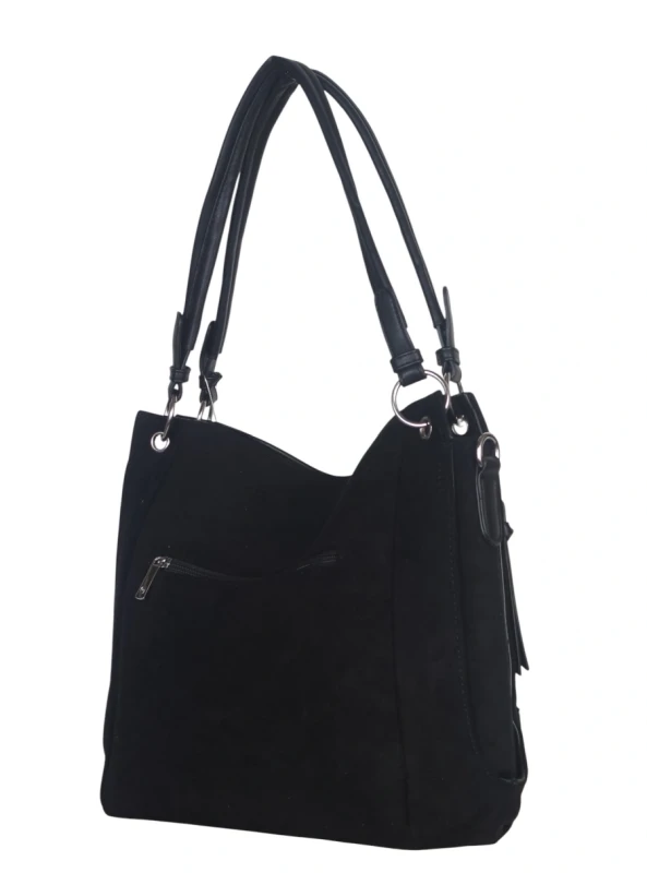 Torebka damska Laphrodite Paris – pojemna, elegancka i lekka | Zamsz ekologiczny + eko skóra