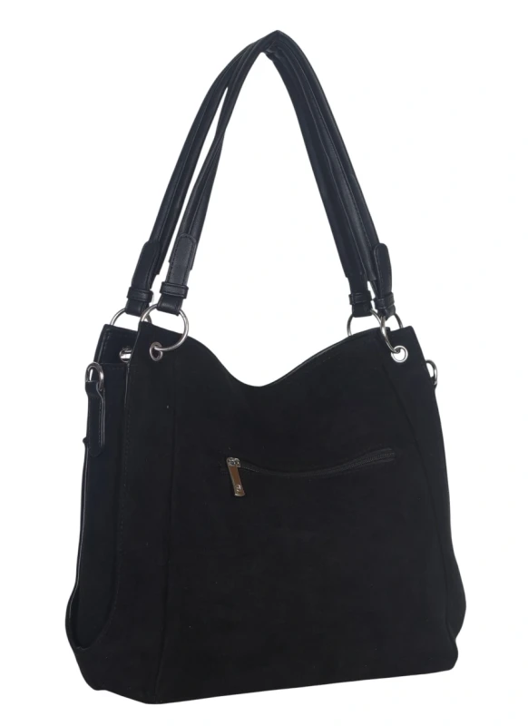 Torebka damska Laphrodite Paris – pojemna, elegancka i lekka | Zamsz ekologiczny + eko skóra