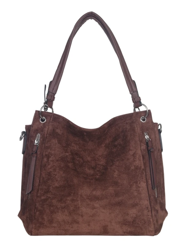 Torebka damska Laphrodite Paris – pojemna, elegancka i lekka | Zamsz ekologiczny + eko skóra