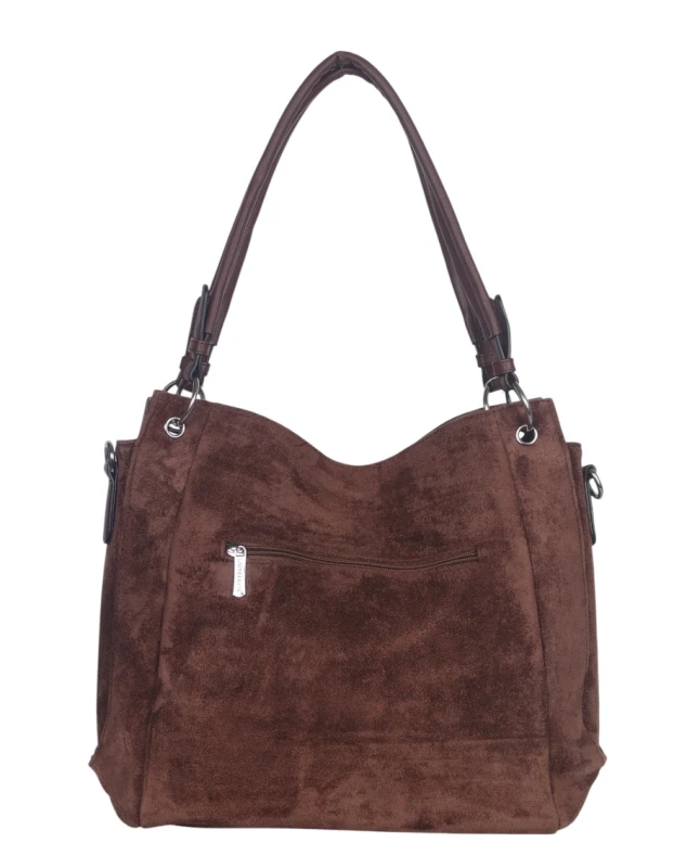 Torebka damska Laphrodite Paris – pojemna, elegancka i lekka | Zamsz ekologiczny + eko skóra