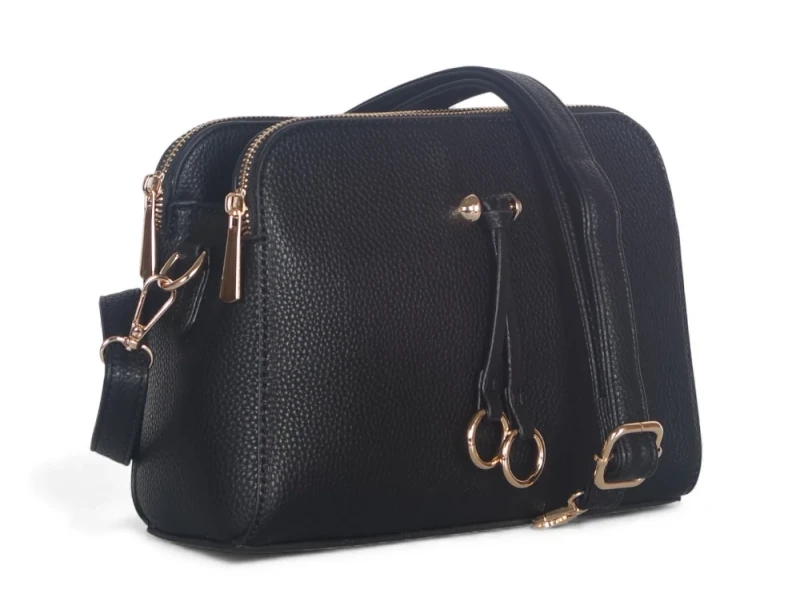 Torebka listonoszka 3-komorowa • Skóra ekologiczna • Modna i pakowna na co dzień