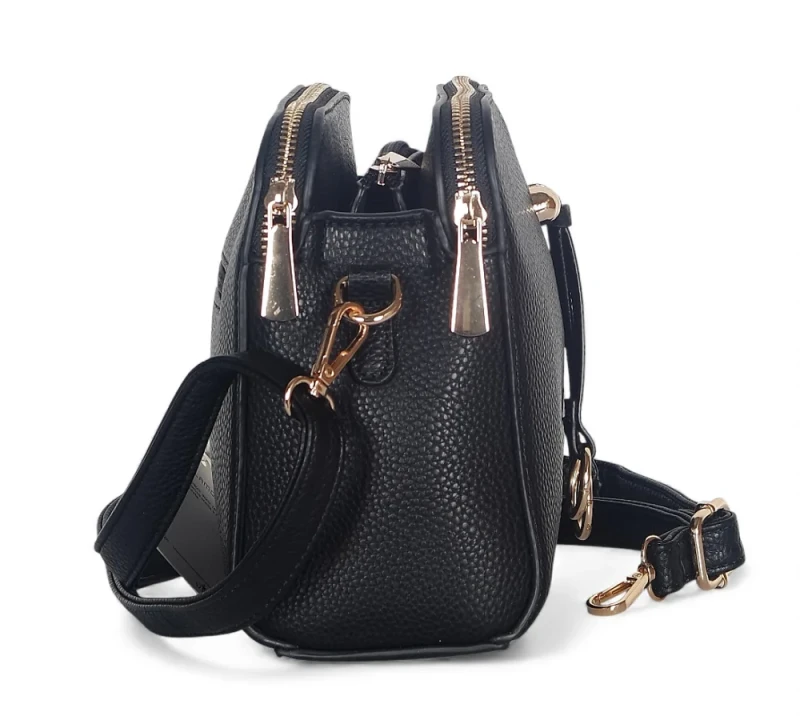 Torebka listonoszka 3-komorowa • Skóra ekologiczna • Modna i pakowna na co dzień