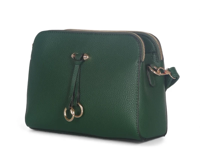 Torebka listonoszka 3-komorowa • Skóra ekologiczna • Modna i pakowna na co dzień