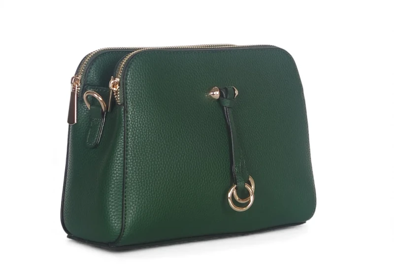 Torebka listonoszka 3-komorowa • Skóra ekologiczna • Modna i pakowna na co dzień