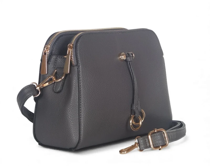 Torebka listonoszka 3-komorowa • Skóra ekologiczna • Modna i pakowna na co dzień