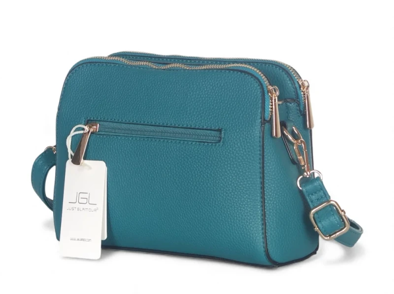 Torebka listonoszka 3-komorowa • Skóra ekologiczna • Modna i pakowna na co dzień