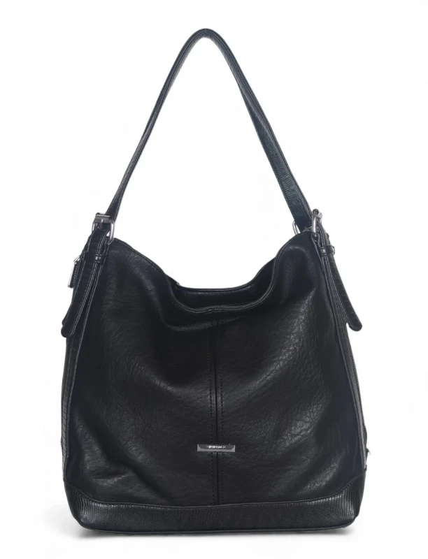 Pojemna torebka worek SILVIA ROSA Italy • Regulowana • A4 • Z paskiem