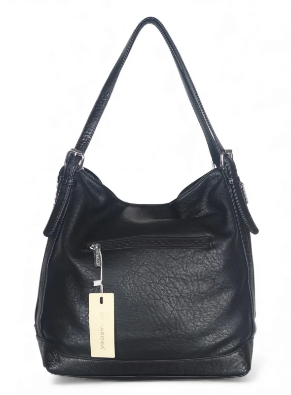 Pojemna torebka worek SILVIA ROSA Italy • Regulowana • A4 • Z paskiem