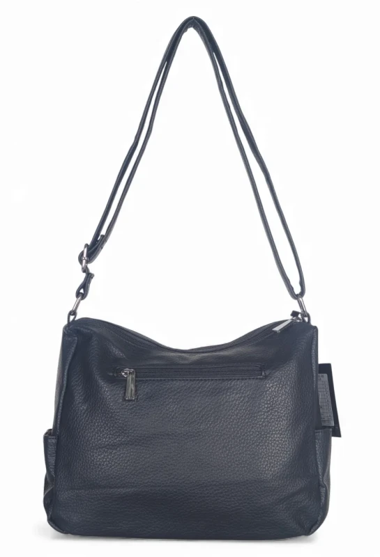 Praktyczna torebka damska na długim pasku 2 komory i 8 kieszonek