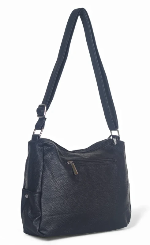 Praktyczna torebka damska na długim pasku 2 komory i 8 kieszonek