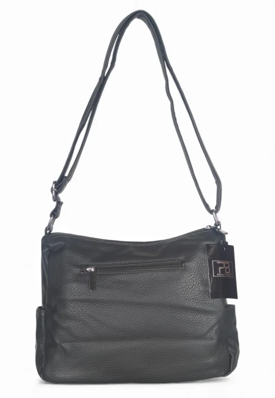 Praktyczna torebka damska na długim pasku 2 komory i 8 kieszonek