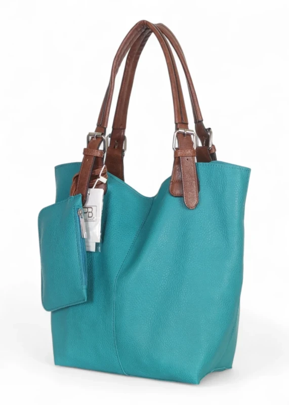 Torebka damska shopper 2w1 Saszetka na pasku