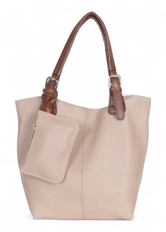 Torebka damska shopper 2w1 Saszetka na pasku