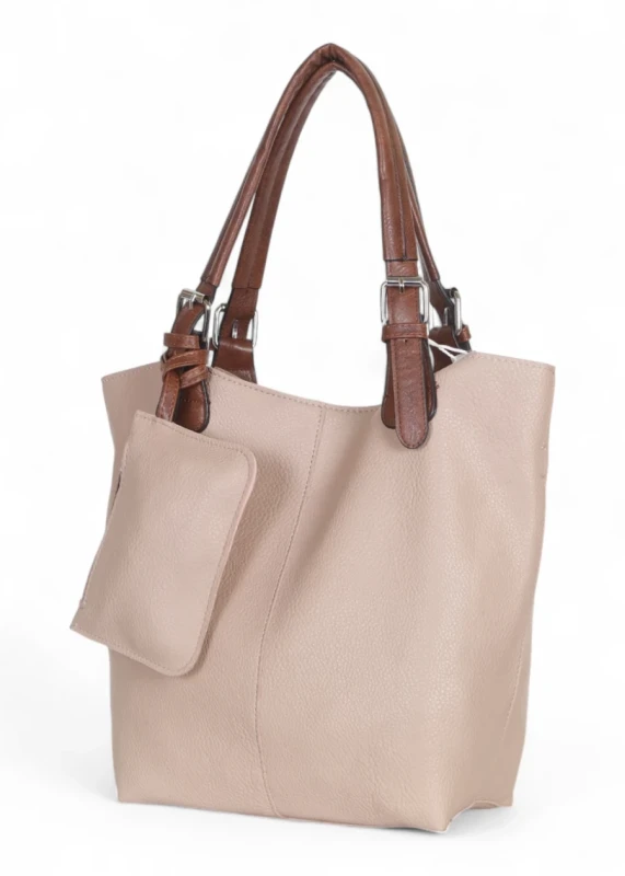 Torebka damska shopper 2w1 Saszetka na pasku