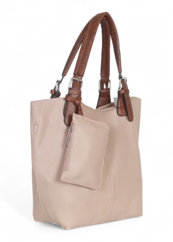 Torebka damska shopper 2w1 Saszetka na pasku