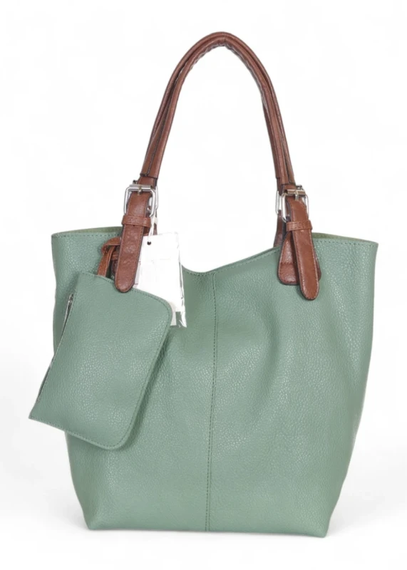 Torebka damska shopper 2w1 Saszetka na pasku