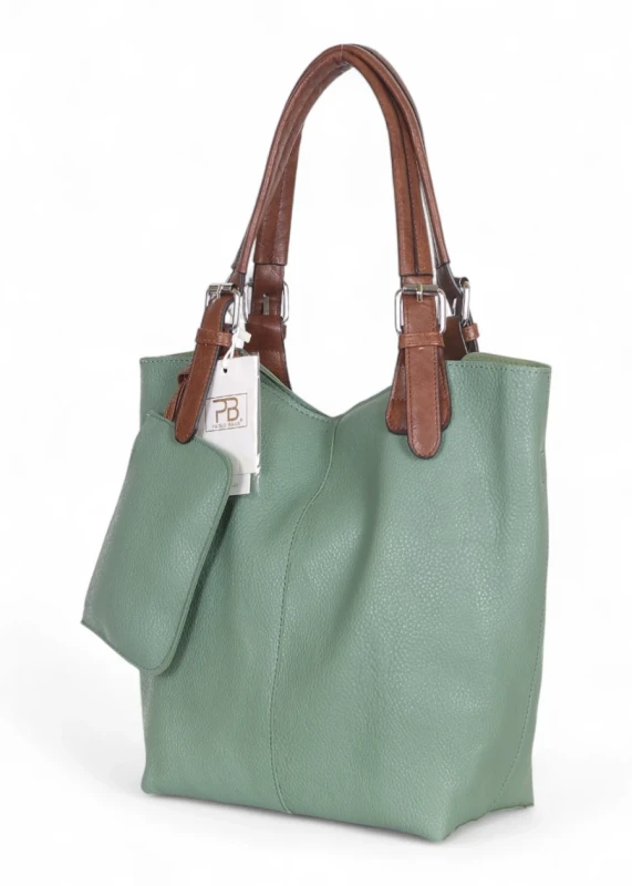 Torebka damska shopper 2w1 Saszetka na pasku