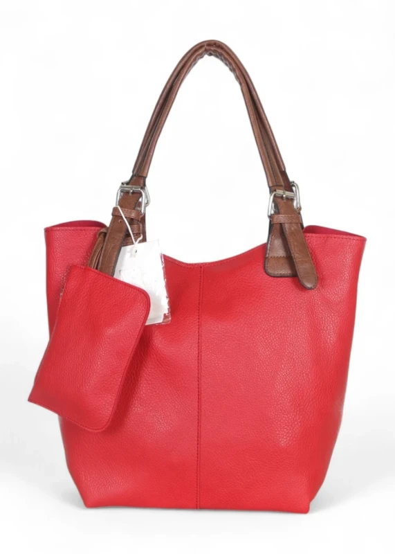 Torebka damska shopper 2w1 Saszetka na pasku