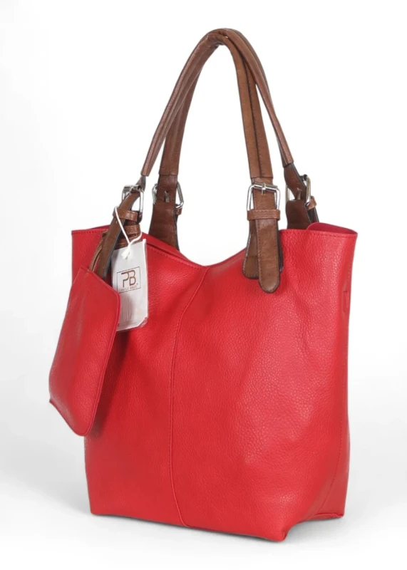 Torebka damska shopper 2w1 Saszetka na pasku