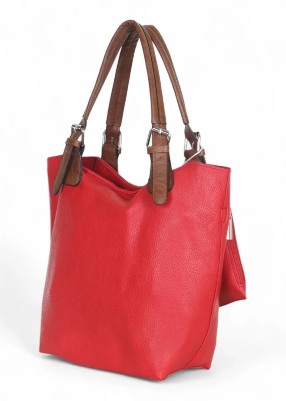 Torebka damska shopper 2w1 Saszetka na pasku