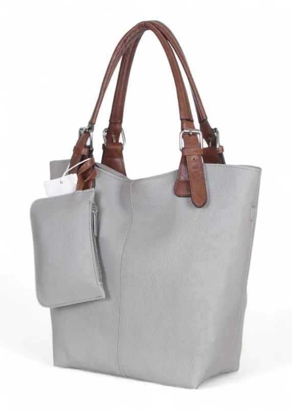 Torebka damska shopper 2w1 Saszetka na pasku