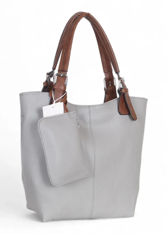 Torebka damska shopper 2w1 Saszetka na pasku