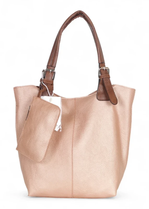 Torebka damska shopper 2w1 Saszetka na pasku