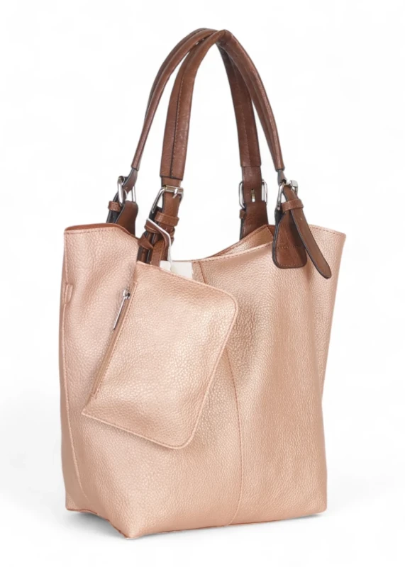 Torebka damska shopper 2w1 Saszetka na pasku