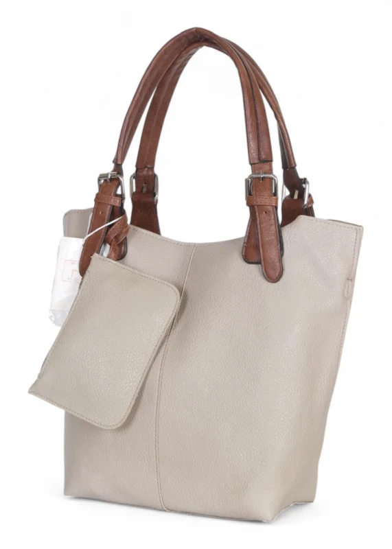 Torebka damska shopper 2w1 Saszetka na pasku