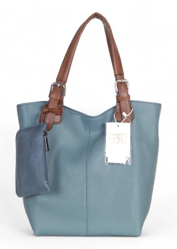 Torebka damska shopper 2w1 Saszetka na pasku