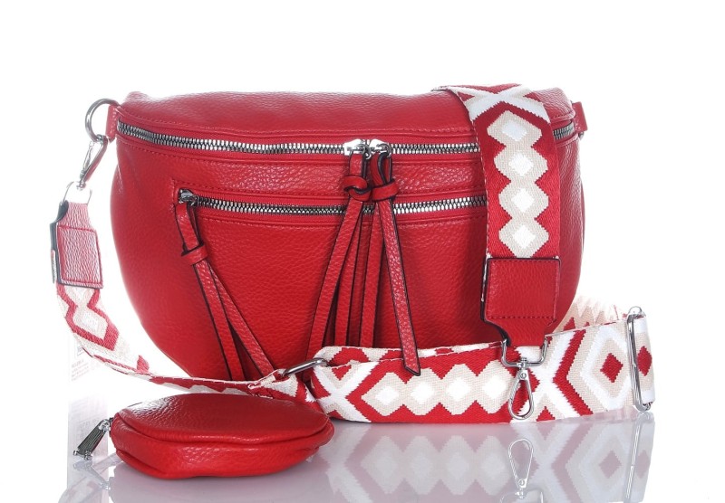 Zgrabna nerka Biodrówka Saszetka Na szerokim pasku