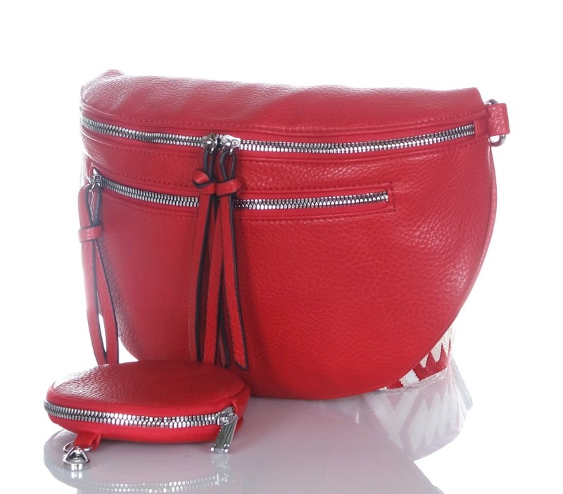 Zgrabna nerka Biodrówka Saszetka Na szerokim pasku