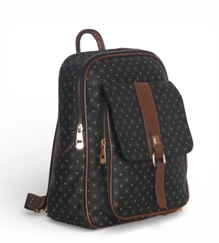 Briciole Italy – plecak damski elegancki skóra ekologiczna wzór złote dodatki WIOSNA/LATO 2026