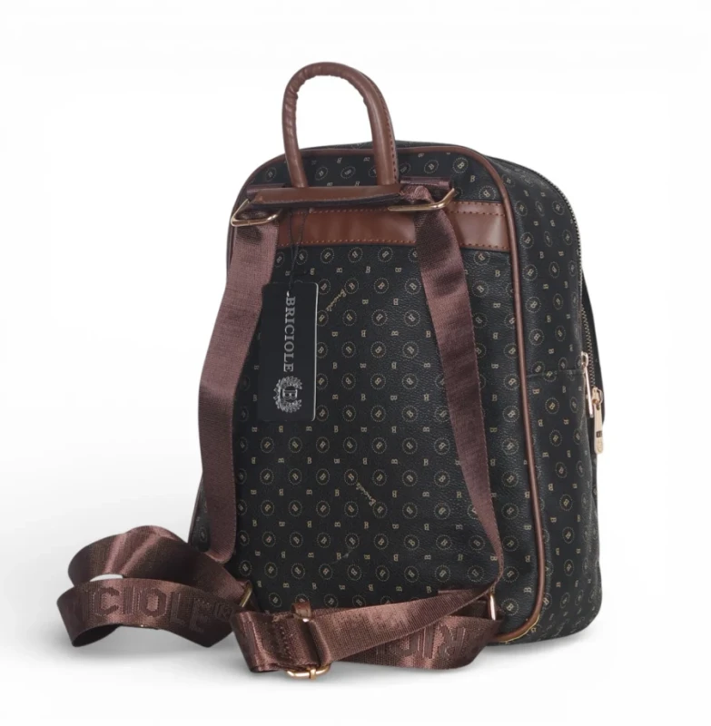 Briciole Italy – plecak damski elegancki skóra ekologiczna wzór złote dodatki WIOSNA/LATO 2026