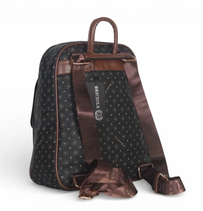 Briciole Italy – plecak damski elegancki skóra ekologiczna wzór złote dodatki WIOSNA/LATO 2026