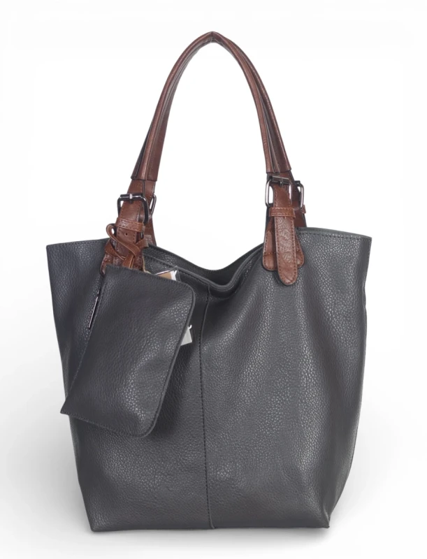 Torebka damska shopper 2w1 Saszetka na pasku