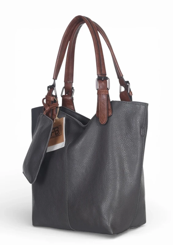 Torebka damska shopper 2w1 Saszetka na pasku