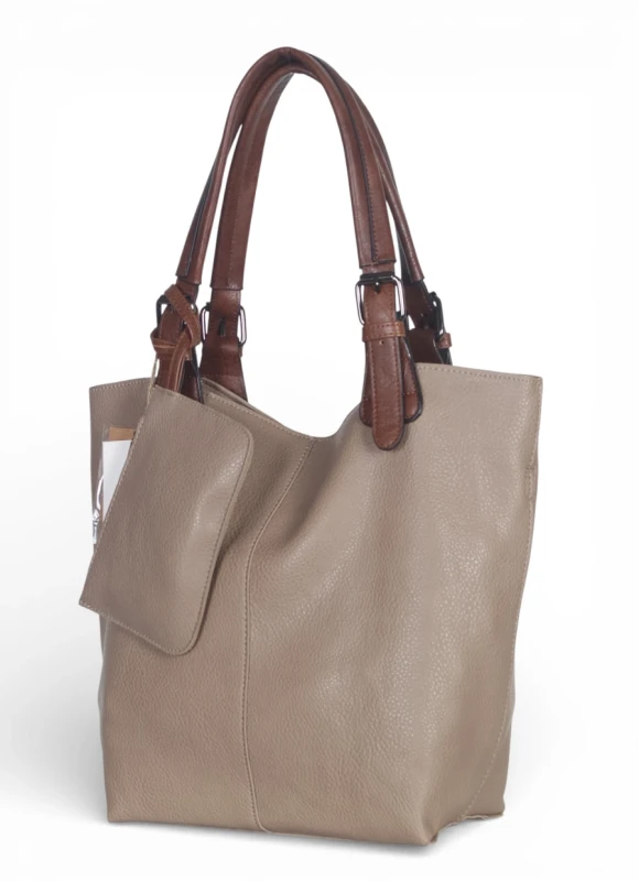 Torebka damska shopper 2w1 Saszetka na pasku