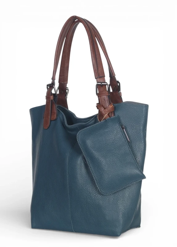 Torebka damska shopper 2w1 Saszetka na pasku