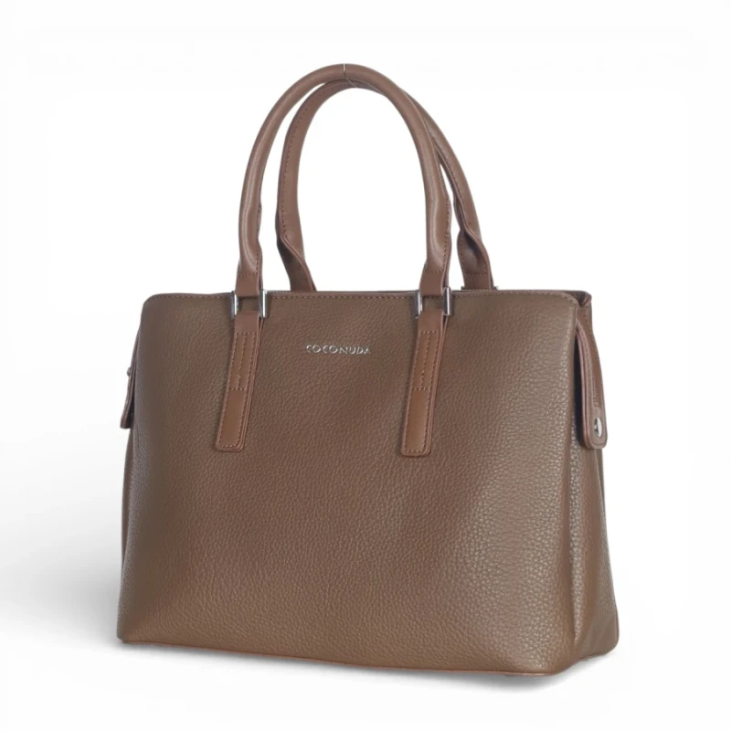 Coconuda Italy – elegancka torebka kuferek damski A4 skóra ekologiczna aktówka biznesowa