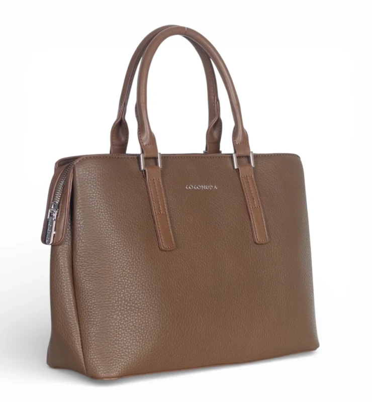 Coconuda Italy – elegancka torebka kuferek damski A4 skóra ekologiczna aktówka biznesowa