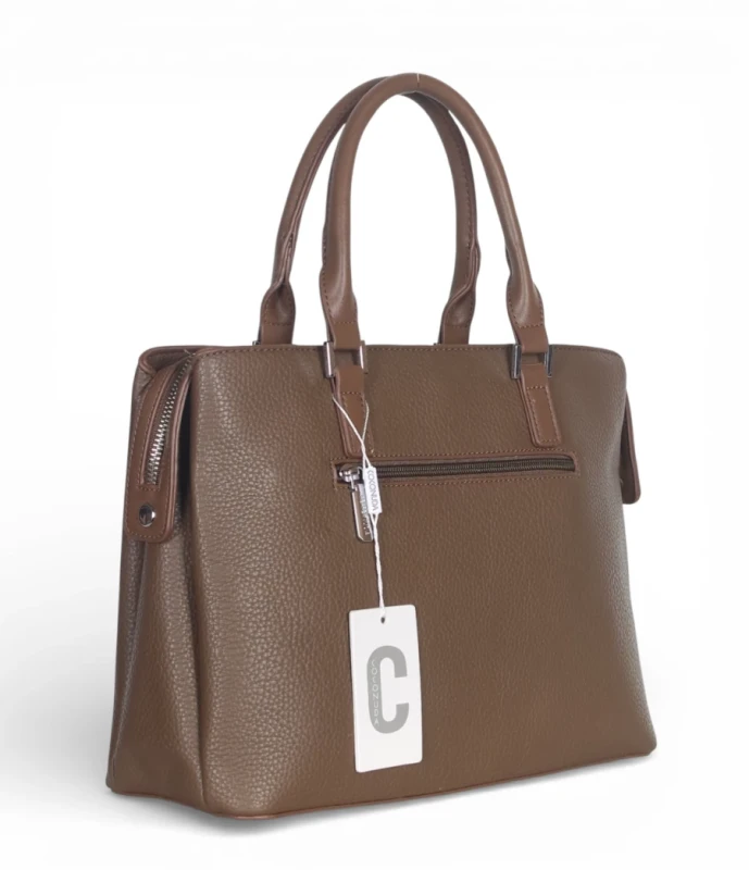 Coconuda Italy – elegancka torebka kuferek damski A4 skóra ekologiczna aktówka biznesowa