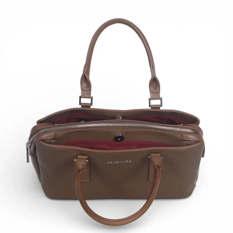 Coconuda Italy – elegancka torebka kuferek damski A4 skóra ekologiczna aktówka biznesowa