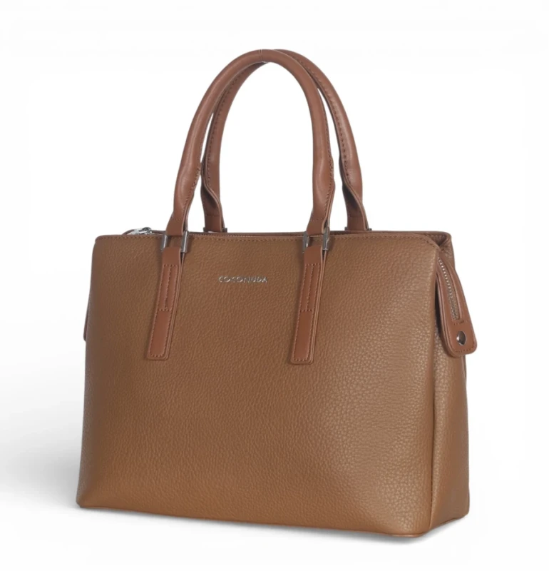 Coconuda Italy – elegancka torebka kuferek damski A4 skóra ekologiczna aktówka biznesowa