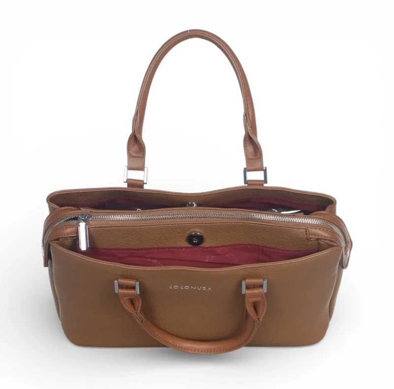 Coconuda Italy – elegancka torebka kuferek damski A4 skóra ekologiczna aktówka biznesowa