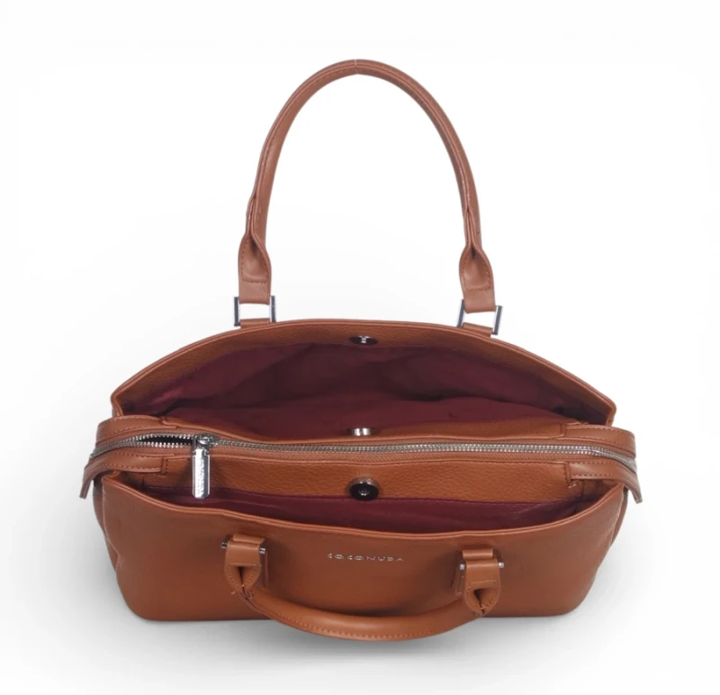 Coconuda Italy – elegancka torebka kuferek damski A4 skóra ekologiczna aktówka biznesowa