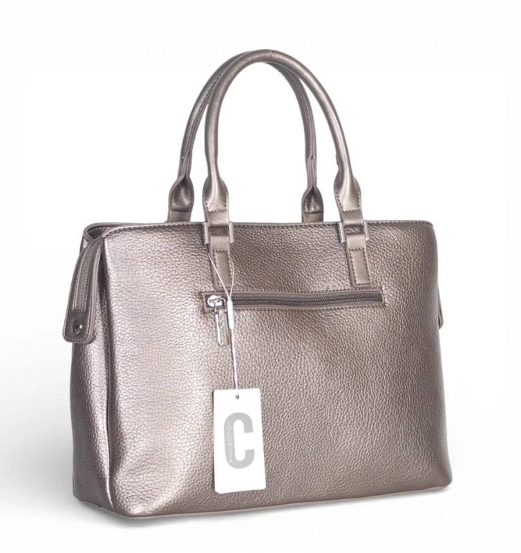 Coconuda Italy – elegancka torebka kuferek damski A4 skóra ekologiczna aktówka biznesowa